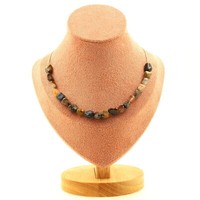 Pietersit Collier Mit 20 Perlen, Kette Aus Den Usa