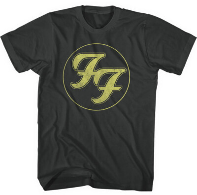Foo Fighters 'Gold FF Logo' (Schwarz) T-Shirt