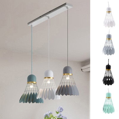 Modern Iron Bulb Cage Badminton Ceiling Lamp Shade Pendant Light