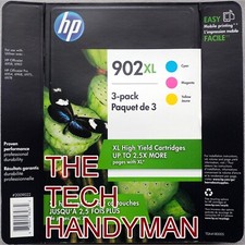 3-PACK HP GENUINE 902XL COLOR INK RETAIL BOX OFFICEJET PRO 6965 6968