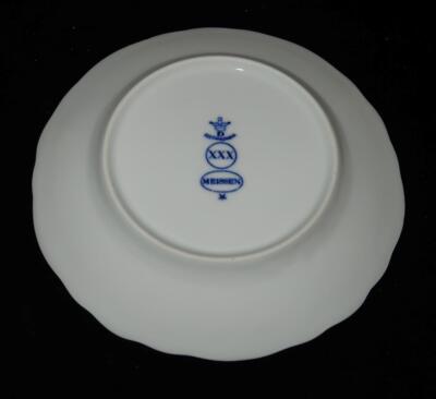 Cesky Porcelain Dubi Meissen XXX Zwiebelmuster Blue Onion, Dessert