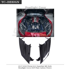 Trockener Kohlefaser für 17-20 Ferrari 812 Superfast MSY Style Headlight Cover