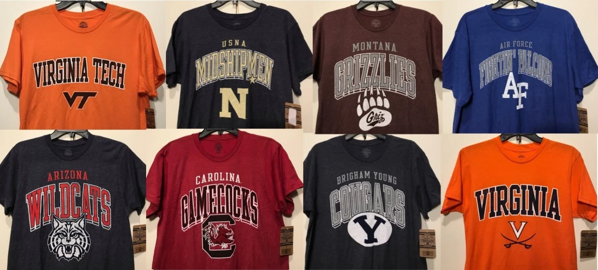 New NCAA Men's T-shirt College Tee Shirt Collegiate Sports Team Tops - Pick  1