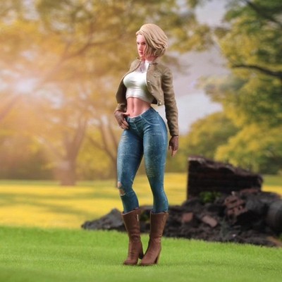 Maßstab 1:18 Mädchen Modell Mini Figur Foto Requisite Rolle Figur für Micro Landschaft