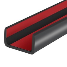 Rubber Edge Trim, Self-Adhesive U Channel Edge Protector for Plywood, Cabinet...