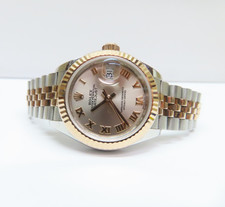 ROLEX Oyster Perpetual Date 279171 18kt Everose Jubilee Roman Fluted ~ Gorgeous