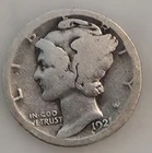 1921-D Mercury Dime — photo from another recent sale