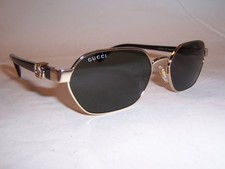 NEW GUCCI SUNGLASSES GG 1593S 001 GOLD/GRAY 56MM AUTHENTIC 1593