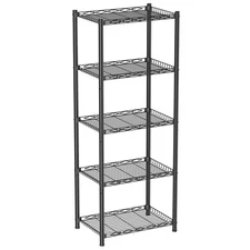 Wire Shelving Units 5 Tier Metal Shelves Storage Rack Small Shelf Utility Narrow