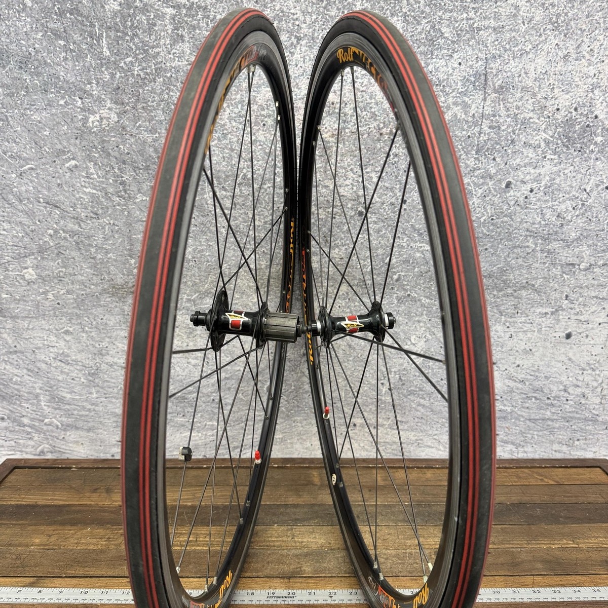 Vintage Rolf Vector Comp 700c Road Bike Wheelset Rim Brake 130