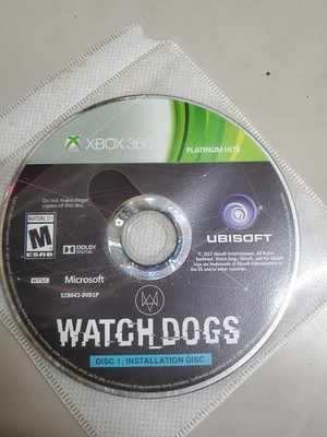 Watch Dogs - Xbox 360 Discs onlly Tested Hits