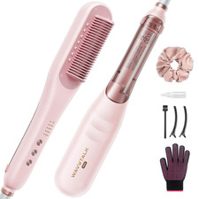 Pro Steam Hair Straightener Brush, Steamline Pro 3 in 1 Straightening Brush, Ste