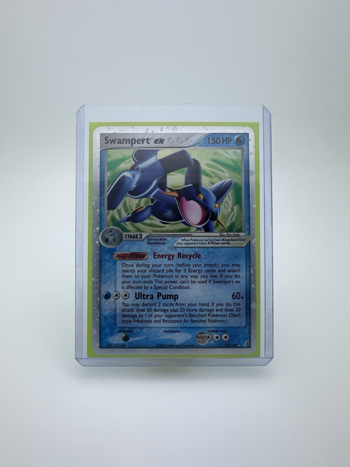 Pokémon TCG • Swampert ex • EX Crystal Guardians 98/100 • NM Rare Holo