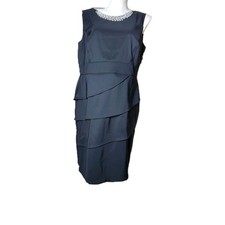 Dressbarn The Little Black Dress Short semi-formal black dress Size 20 NWT 
