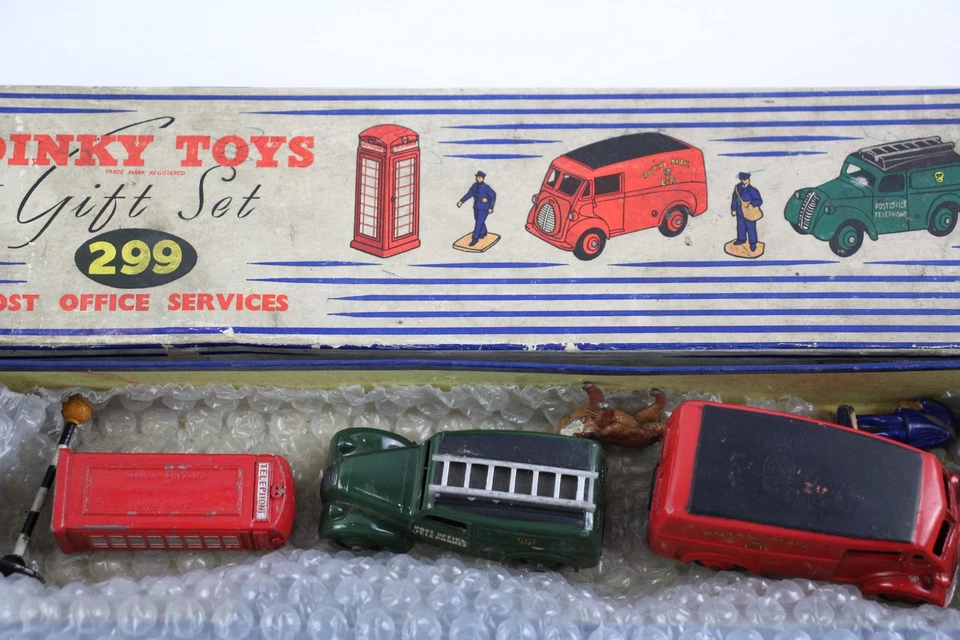 Dinky Toys 299 Gift Set Post Office Services Diecast Tin Bottom Meccano Boxed - Image 3 of 4