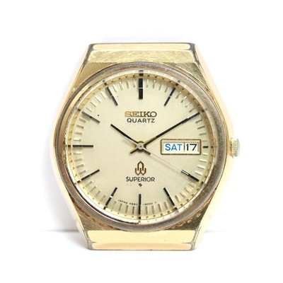Seiko Superior Quarzuhr 4883-8001 36mm aus Japan 279 6418969