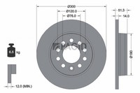 2X Pagid Bremsscheibe Voll Ø300Mm FüR Vw Multivan T7 Stm Stn California Stc