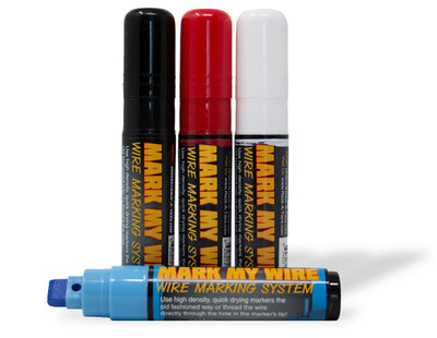 Rack-A-Tiers Mark My Wire - Wire Felt Pen Marking System - Black (Qty 3)