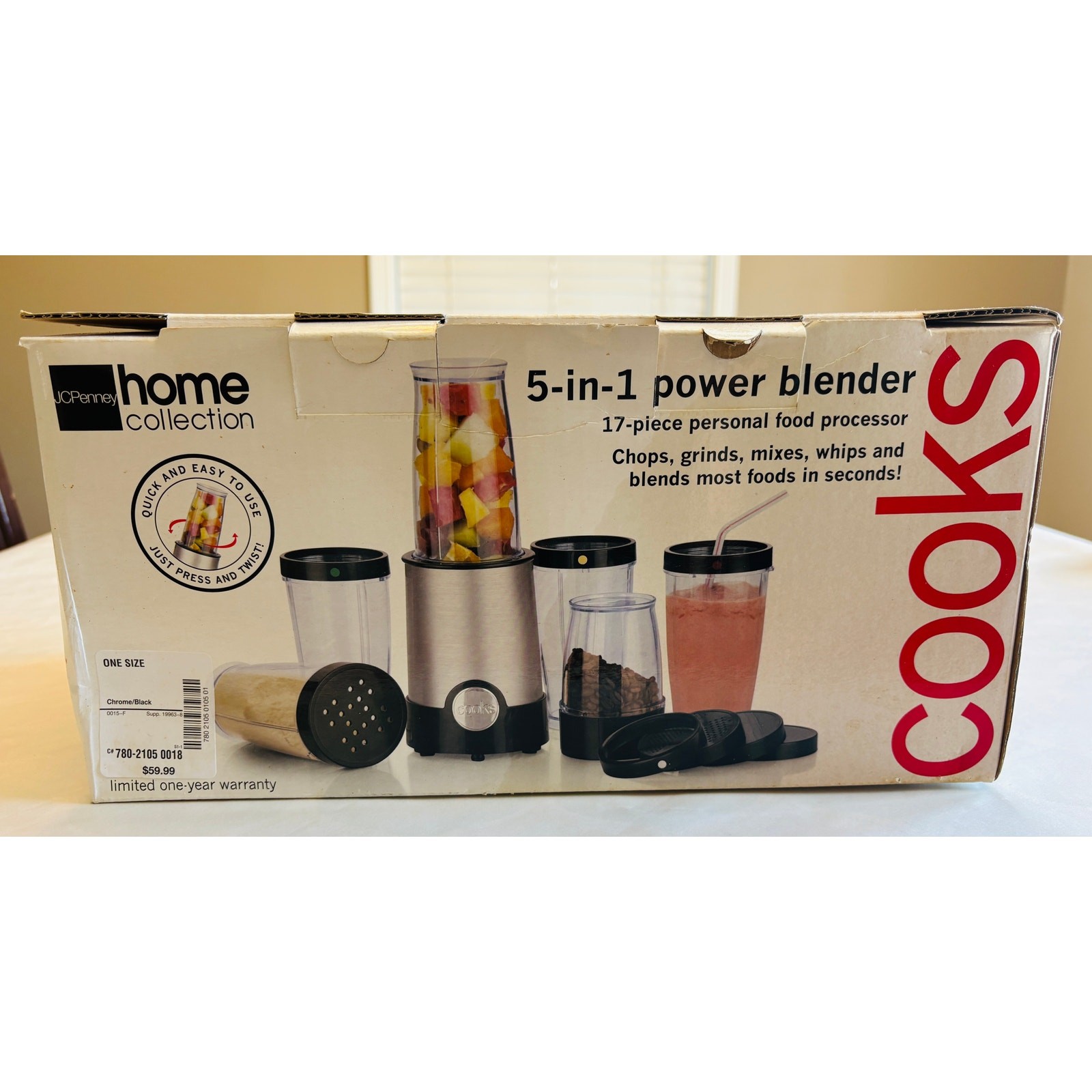 Power Blender Personal Food Processor  JCPenney Cooks 5-in-1