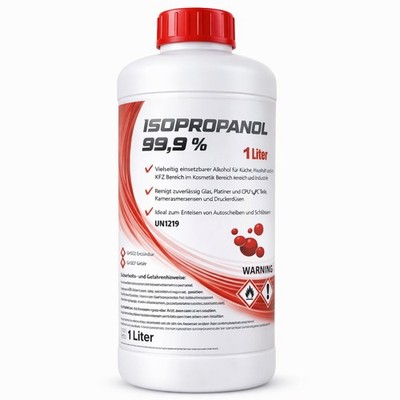 Isopropanol 99,9% 1L Isopropylalkohol Entfetter Universalreiniger IPA