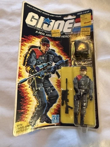 G.I. Joe Hasbro Low Light MOC Sealed 1987 Vintage Action Figure