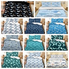 3D Dolphin Whale Fish Pattern Cartoon Quilt Cover Duvet Cover Comforter set