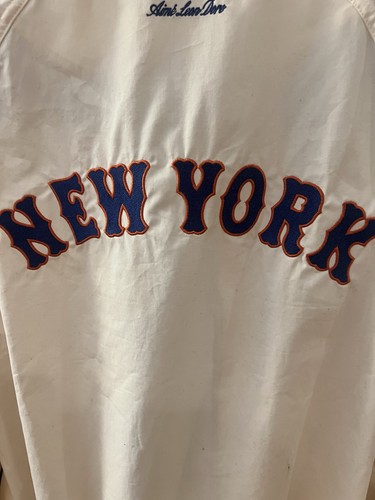 Aime Leon Dore ALD New York Mets Lightweight Hooded Jacket White NEW M SOLD OUT - Afbeelding 6 van 21