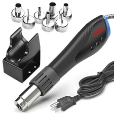 Heat Gun,HANDSKIT 600W Fast Heat Mini Hot Air Gun with Reflector Nozzles Port...