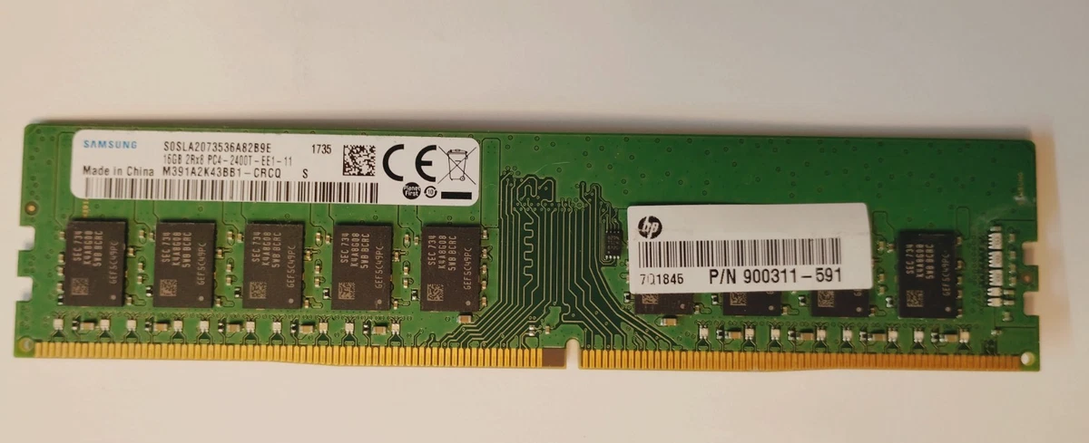 25+ Samsung PC4-19200 (DDR4-2400) Bus Speed Computer RAM 16 GB