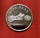 Solid Silver “Ride Free” Motorcycle Ingot! 1 Gram Fine .999 Silver!