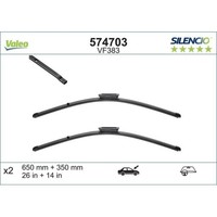 Wischblatt Valeo 574703 Silencio Flat Blade Set FüR Renault Vorne