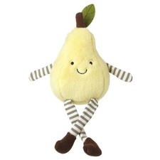Smiley Pear With Dangly Legs Plush Soft Toy Hanging Dangly Legs Fruit Decoration