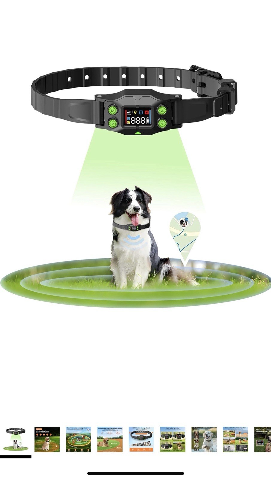GPS Wireless Dog Fence,Dog Shock Collar Electric Fence, E Fe