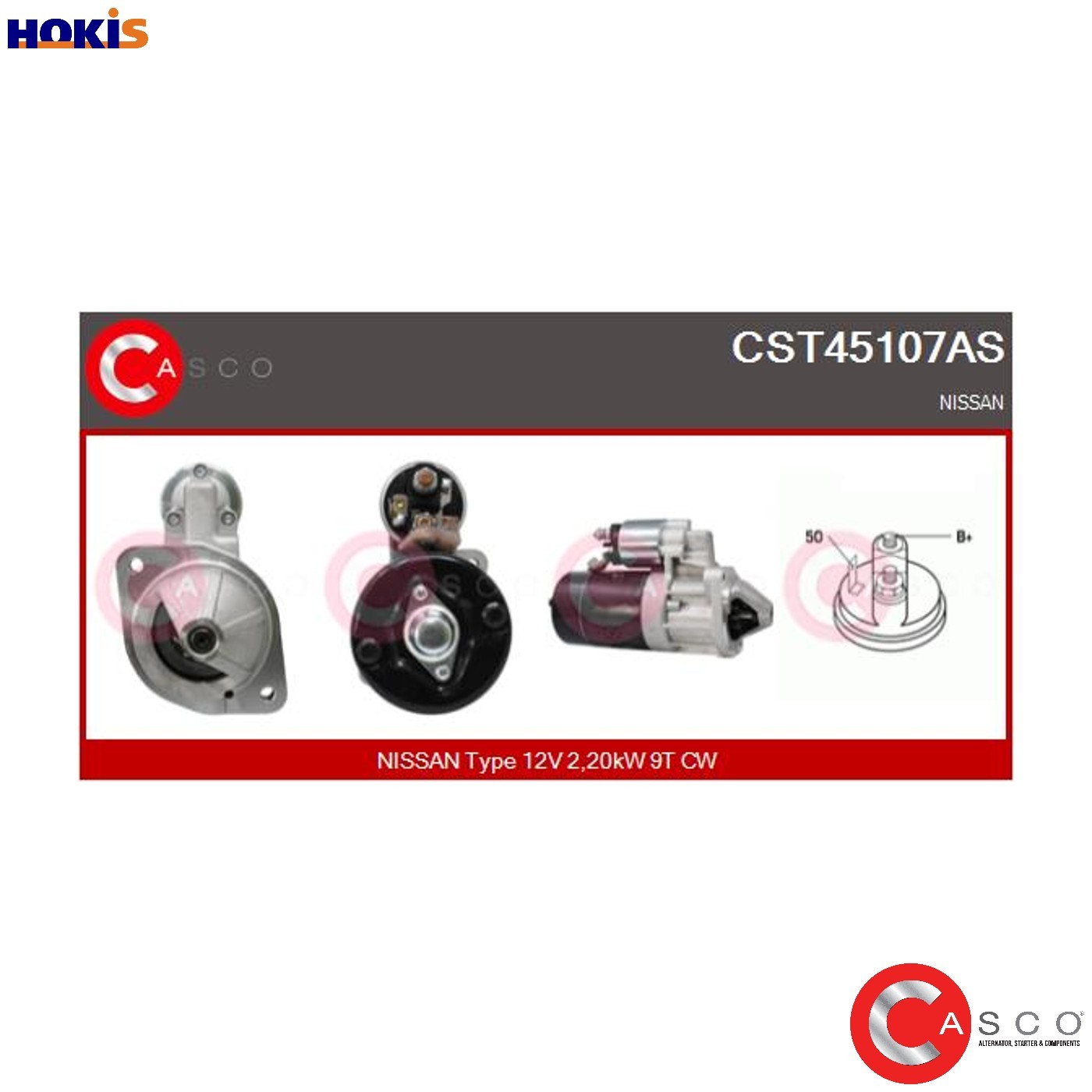 STARTER CST45107AS FOR NISSAN VAN/ETTE/Van/LARGO/ICHI/CARGO/Bus/SERENA NOMAD