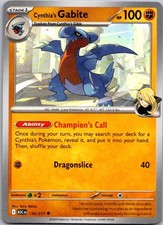 Cynthia's Gabite 110/217 Uncommon Ascended Heroes Pokemon Near Mint