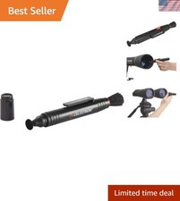 Compact LensPen Optical Cleaning Tool - Retractable Brush, 4-Inch Black Design