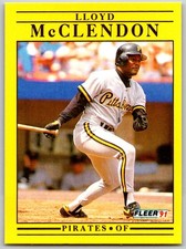 ⚾ 1991 Fleer Update #U-111 Lloyd McClendon Pittsburgh Pirates