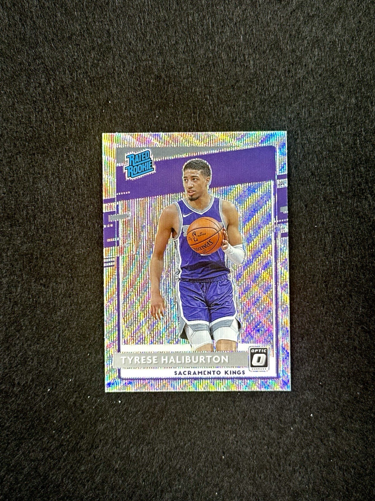 2020-21 Panini Donruss Optic Tyrese Haliburton Silver Wave Rated Rookie RC #162