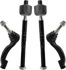 TRQ Front Inner and Outer Tie Rod Set 4 Piece Compatible with 2013-2019 Cadillac
