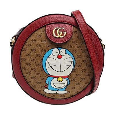 【Authentic】 GUCCI Doraemon X Gucci Multicolour Leather Shoulder bags (DDP)