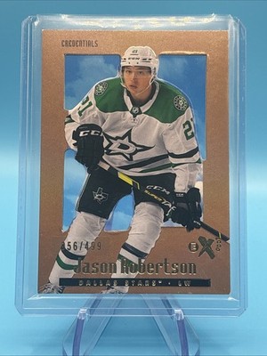 2023-24 Skybox EX-2000 NHL Jason Robertson Credentials SP #/499 Dallas Stars #27
