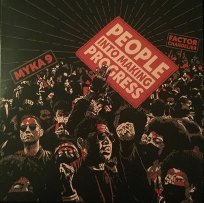 MYKA 9 & FACTOR CHANDELIER People Into Making Progress 7'' NEW VINYL Fake Four 