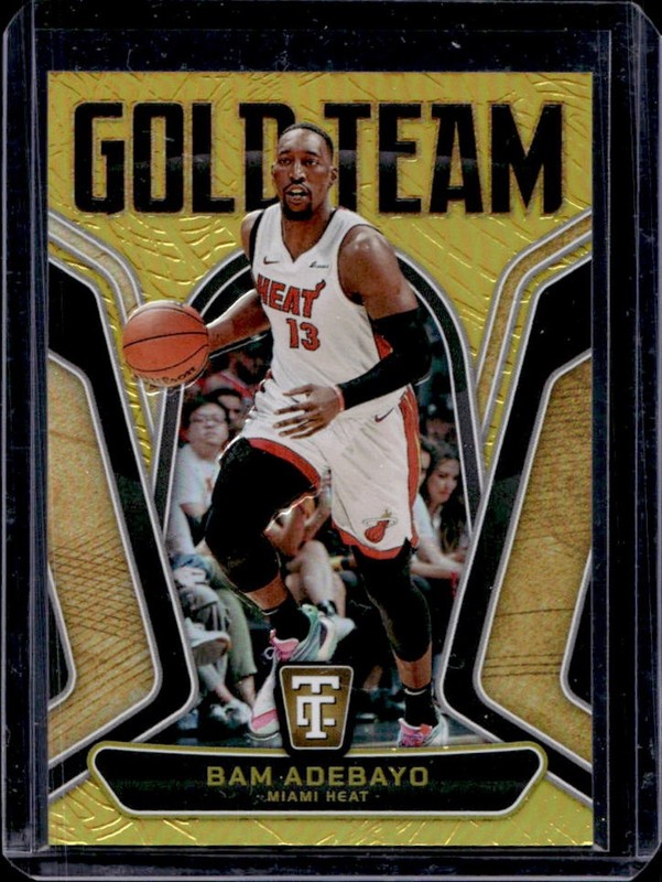 2024-25 Panini Totally Certified Bam Adebayo Gold Team Platinum Mirror #/10 Heat