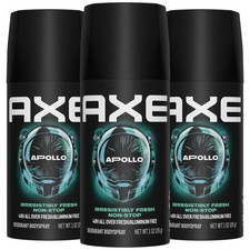 AXE Travel Deodorant, Body Spray, Apollo, 3-Pack   48H 1 Fl Oz Pack of 3 