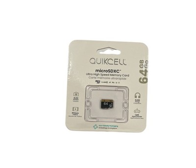 Quikcell 64GB microSDXC Ultra High Speed Memory Card NWT