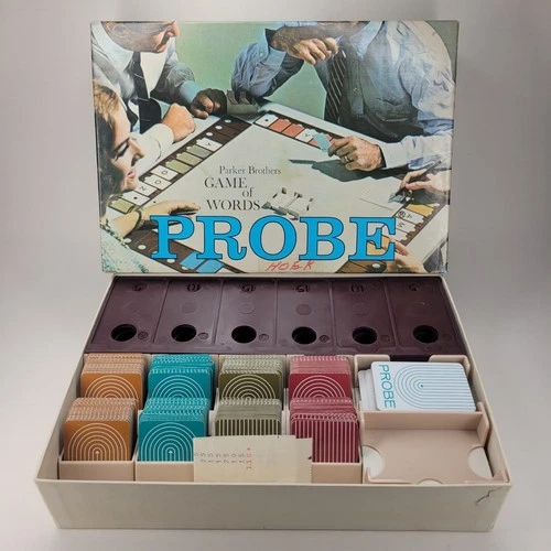 Vintage Probe Board Game Parker Brothers 1964 Word Game Complete Classic