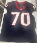 2023 Juice Scruggs Houston Texans NFL Team Issued Game Football Blue Jersey COA