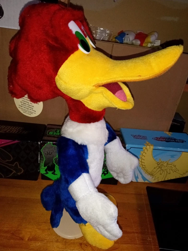 Woody Woodpecker Toy Factory 2000 Plush With Tags Universal 13" - Image 3 of 4