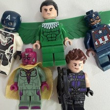 Lego Tanker Truck Takedown 76067 76103 76032 Marvel Minifigures Vision Hawkeye