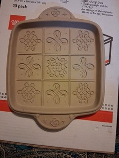 Vintage Brown Bag Cookie Art Shortbread Mold Twirls Celtic Hill Design 2001